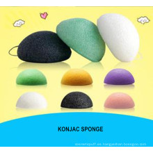 Konjac Sponge Beauty Essentials 100% natural Konjac Facial Wash Limpiador Cosmético Puff Verde Carbón Blanco